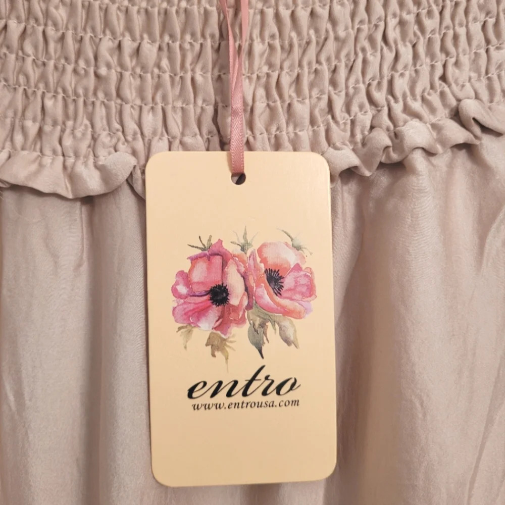NEW Entro Cream Maxi Skirt, M - Picture 9 of 12